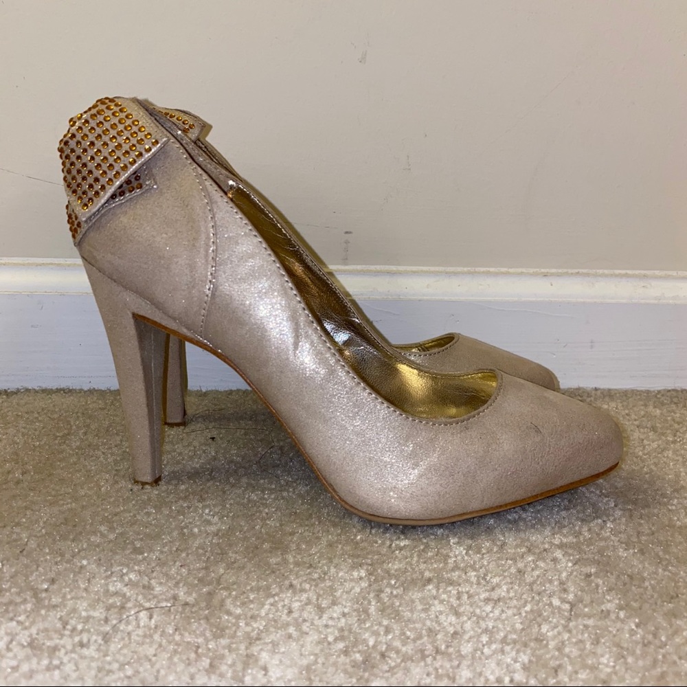Rampage Gold Heels
